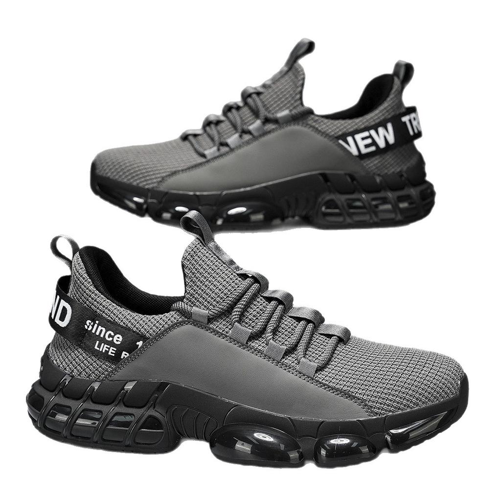 Klassische Schnürschuhe aus Mesh in großen Größen, neue Lauf-Sportschuhe, Freizeit, leicht und atmungsaktiv