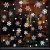 155pcs/9sheets Christmas Snowflake Window Decal Stickers Christmas Window Decorations Ornaments