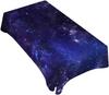 Starry Night Galaxy Universe Tablecloth, Outer Space Sky Pattern Table Cover