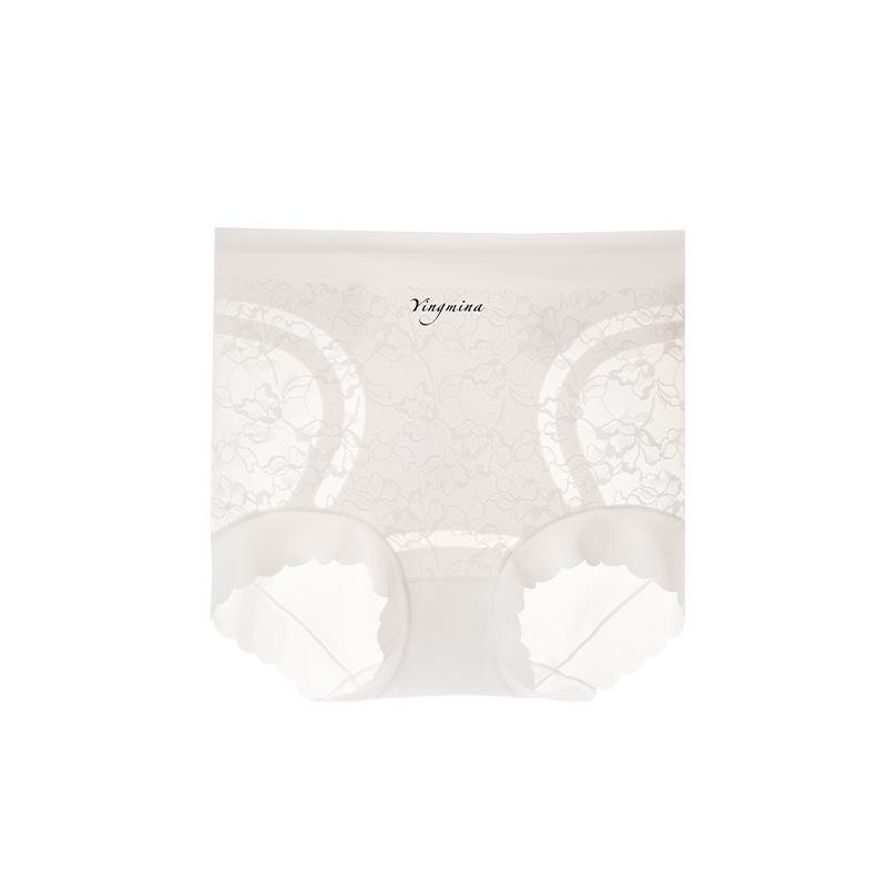 2025 Summer Tummy Control Lace High-Waist Women's Panties: Comfortable Fashion Triangle