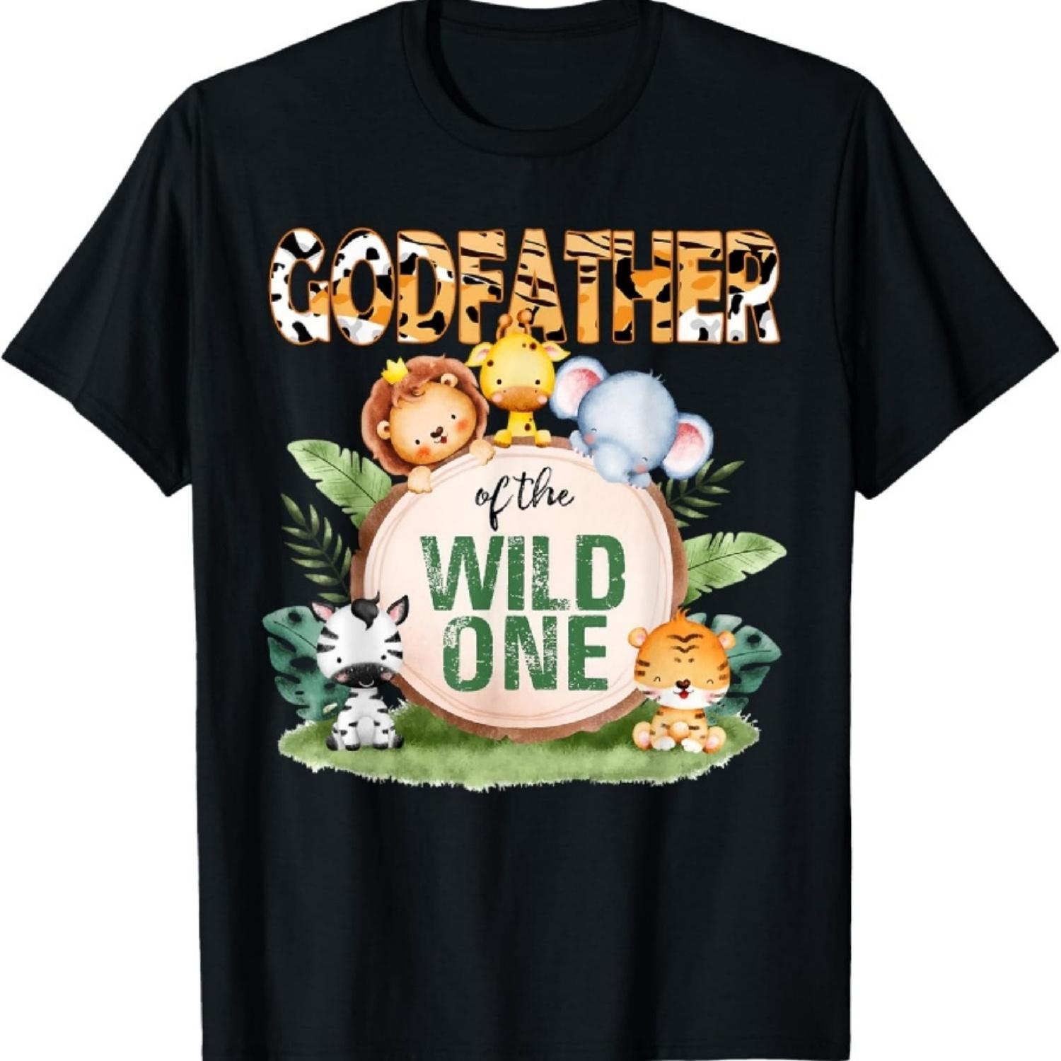 

Godfather Of The Wild One 1st Birthday Safari Family T-Shirt XXXXXL чёрный