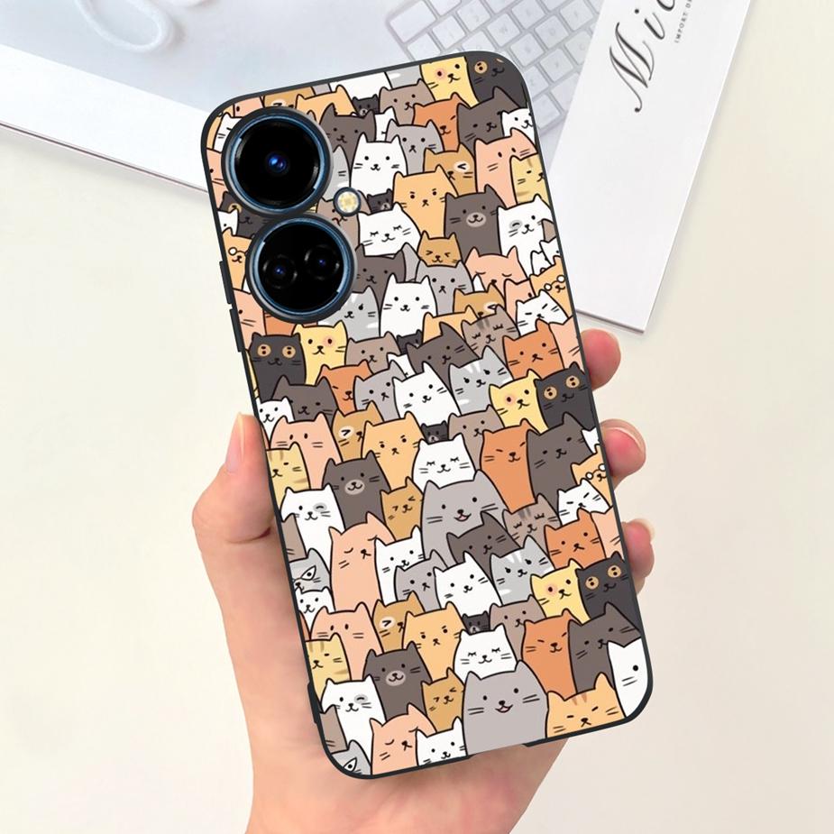 For Tecno Camon 19 Case Camon19 Neo Cute Fashion Cartoon Cover Soft Silicone Phone Case For Tecno Camon 19 Neo Camon19 Pro Shell