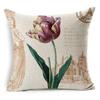 Retro Colorful Flowers Pillows Floral Pillowcase For Home Decorative Decoration Sofa Pillowcase