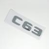 Letras de Logo C63S Negras 3D Insignia V8 BITURBO Pegatina Trasera de Estrella para Coche Maletero Emblema AMG Para Mercedes Benz AMG W205 C205 Accesorios