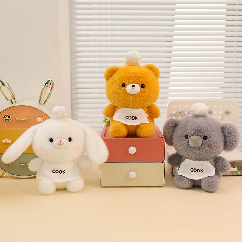 Cute Table with Dolls, Small Animals, Dolls, Plush Toys, Companion Dolls To Comfort Learning To Grab Dolls