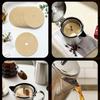 3.75Inch Round Coffee Filter Paper for Percolators Disposable Natural Unbleached Coffee Filters Disc Home Office Use