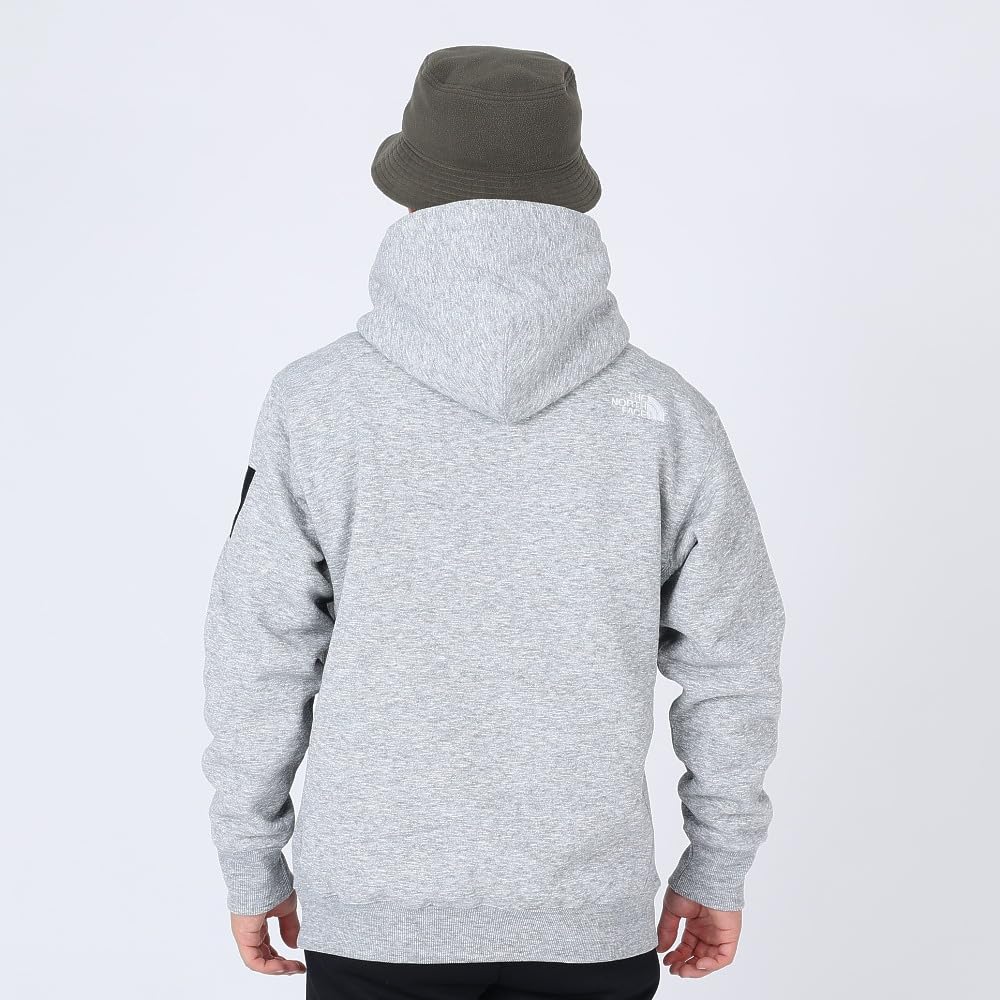 Mikina s kapucí North Square Logo Unisex s fleecovou podšívkou, termo, smíšená, šedá, velikost S [The Face] [FW23]