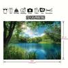 Peaceful Woodland Pond Banner, Outdoor Nature & Zen Wall Decor