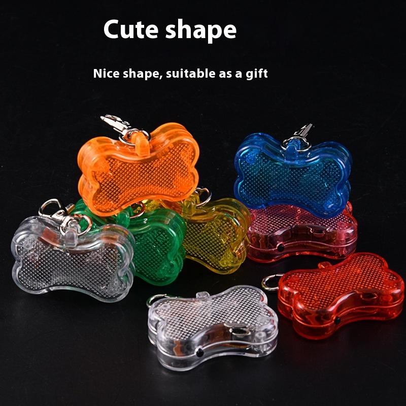 Pet Led Dog Collar Bone Pendant Dog Cat Collar Pet Leads Glow Accessories Outdoor Night Safety Decoration Light Pet Supplies