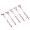 5Pcs Bow Ballpoint Pen Crystal Bead Signing Pen Twist Action Signature Pen 1.0MM Tip Write Smoohtly Business Gift Pen