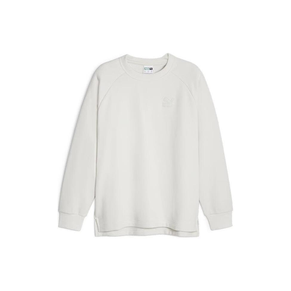 PUMA Popular Series Classics Textured Crew Neck Shirt White Men s 625299-17 S