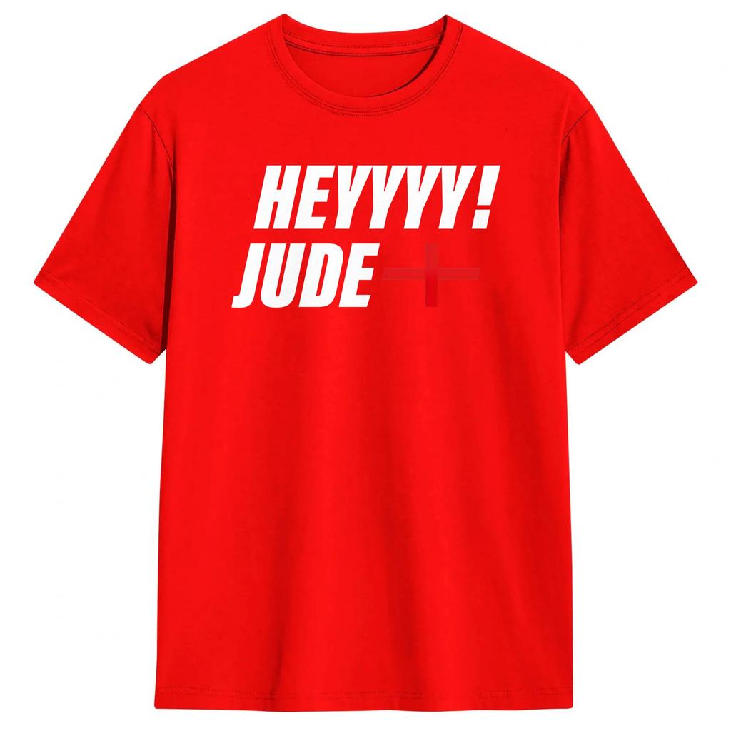 JudeBellingham Cotton TShirt For Adult Summer Hey Jude Funny T Shirts Crew Neck Trendy Cool Tee Shirt Big Size Pattern Tops