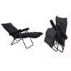 Recliner Folding Easy Chair | 5 Adjustable Postions | Cushioning | Portable & Space Saving Easy Chair For Home Relax Old Age | Black, Mild Steel