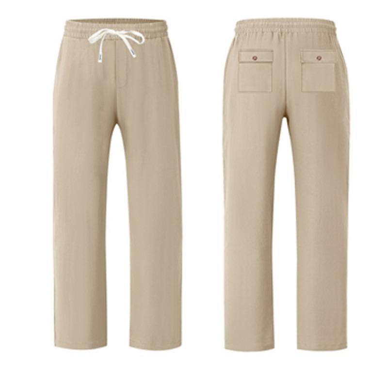 Mens Loose Wide Leg Breathable Casual Long Pants For All Seasons