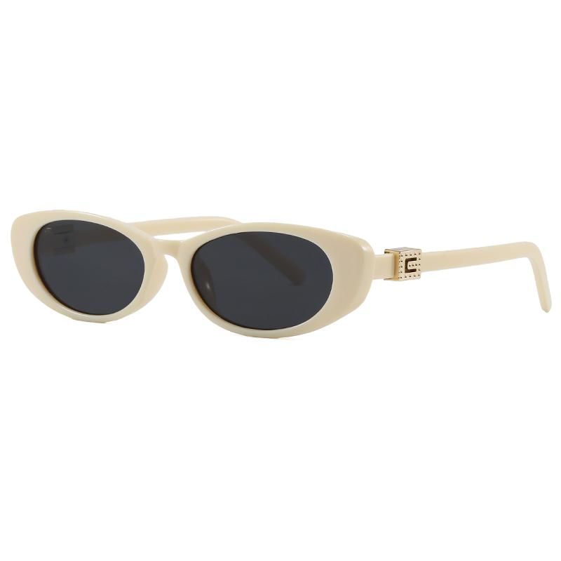 

1/3pcs 2026 Trendy Cat Eye Rivet Decoration Sunglasses Women Fashion Ins Small Frame Sun Glasses Luxury Ladies Style Eyeglasses бежевый