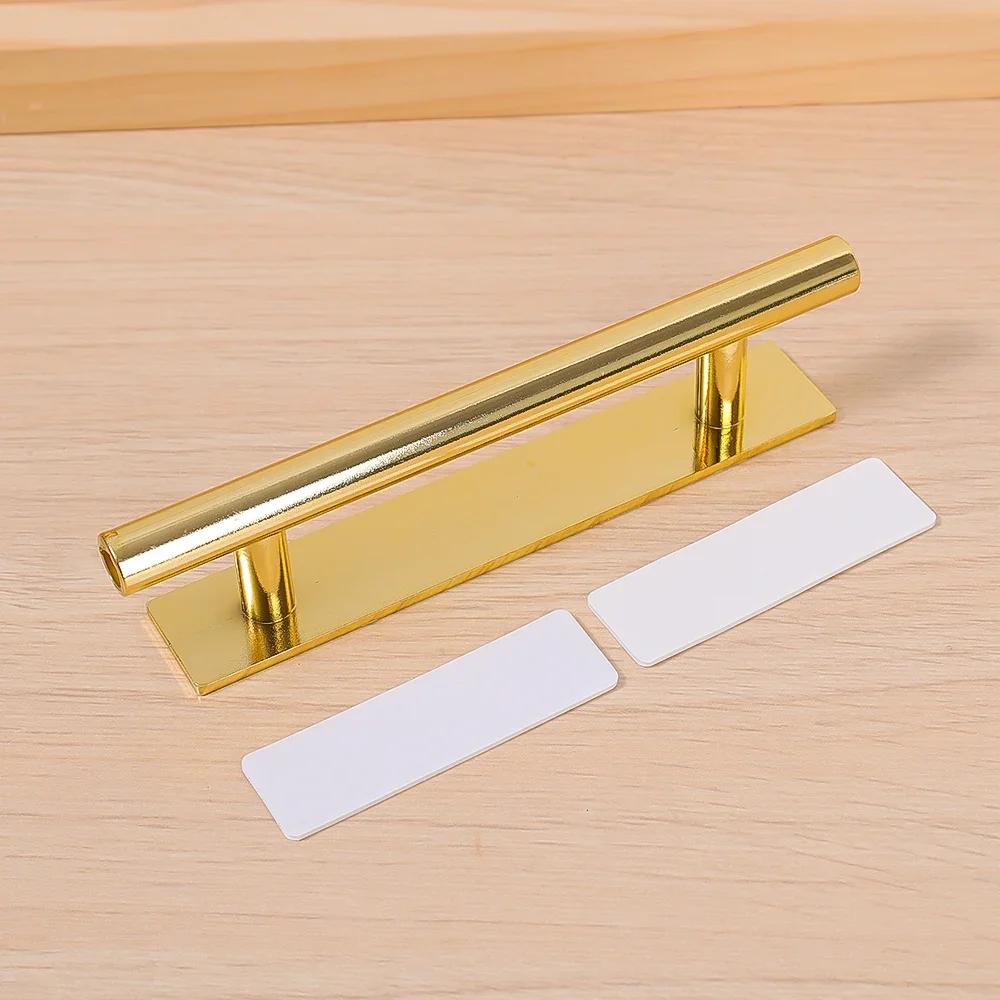 

10 Pcs Punch-Free Self-Adhesive Furniture Door Handles for Bedroom Wardrobe - Wardrobe Pulls Home Hardware Door Knobs 10pcs золотий