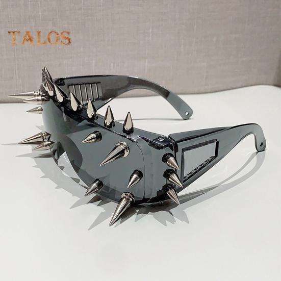 Unisex-Brille, Metallnieten, Party-Sonnenbrille, leichtes Design, Cosplay-Sonnenbrille, Schattenbrille für Damen und Herren