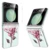 Samsung Z Flip 6 Crystal Rose Transparent Foldable Drop-Proof Case