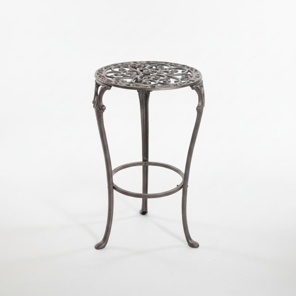 Iron Plant Stand Openwork Design Ornamental Potted Floor-Standing