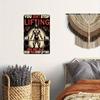 Hisun Blechschild HD Blechschild Du hörst nicht auf zu trainieren, wenn du alt wirst Vintage Fitnessstudio Zitat Metallposter Retro Wandkunst für Fitnessraum Dekoration
