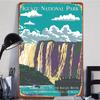 Iguazu National Park Iron Painting Iguazu Falls Border Decor Argentina Brazil River Wall Art Home Decoration