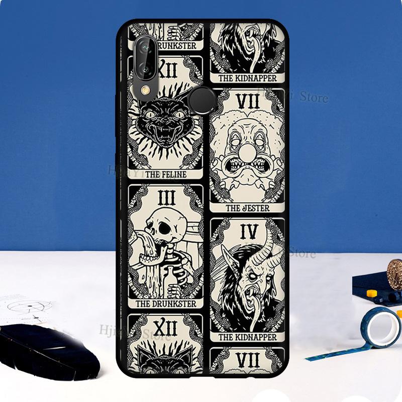 Occult Witchcraft Moon Gothic Witch For Huawei P20 P40 P30 Pro Mate 20 Lite Nova 5T P Smart 2019 2021 Case For Honor 50 9X 8X