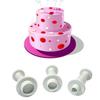 Round Flower Sugarcraft Fondant Cutter Plastic Heart Cake Mold DIY Fondant Cake Decorating Tools Plunger Paste Sugar Craft Die