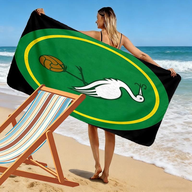 Asciugamano da Spiaggia Stampato ADO Den Haag, Asciugamano Grande Morbido Asciugatura Rapida per Spiaggia Campeggio Nuoto