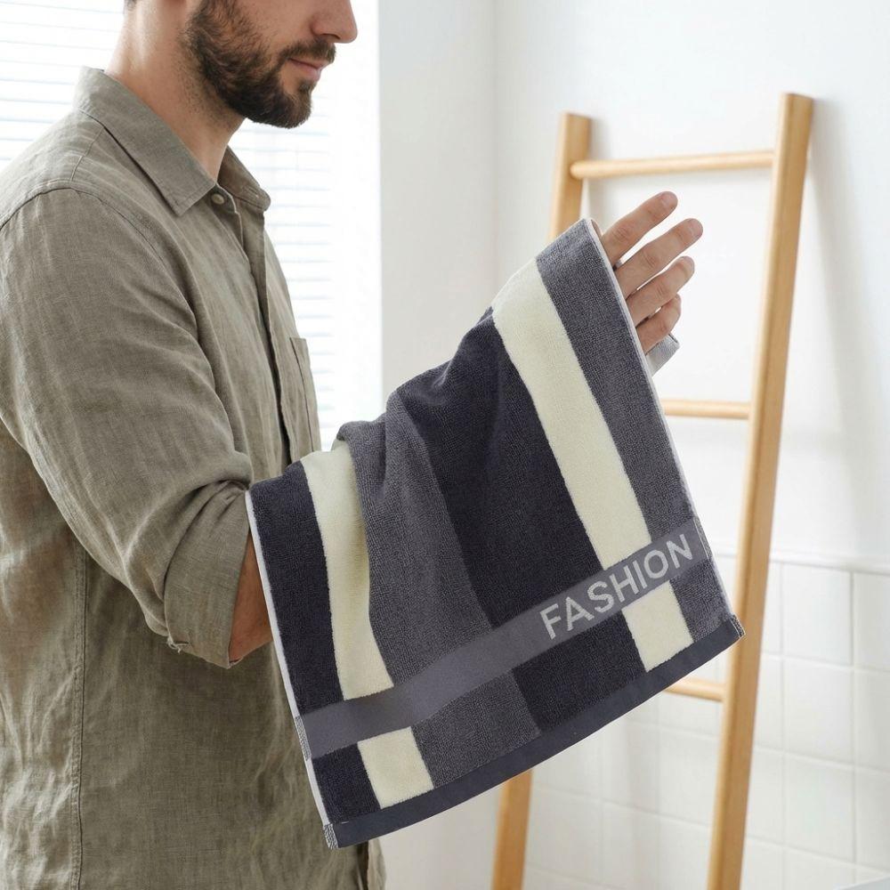 Soft Absorbent Towel Thickened Terry Cloth Personal Towel Shower Towel  Students