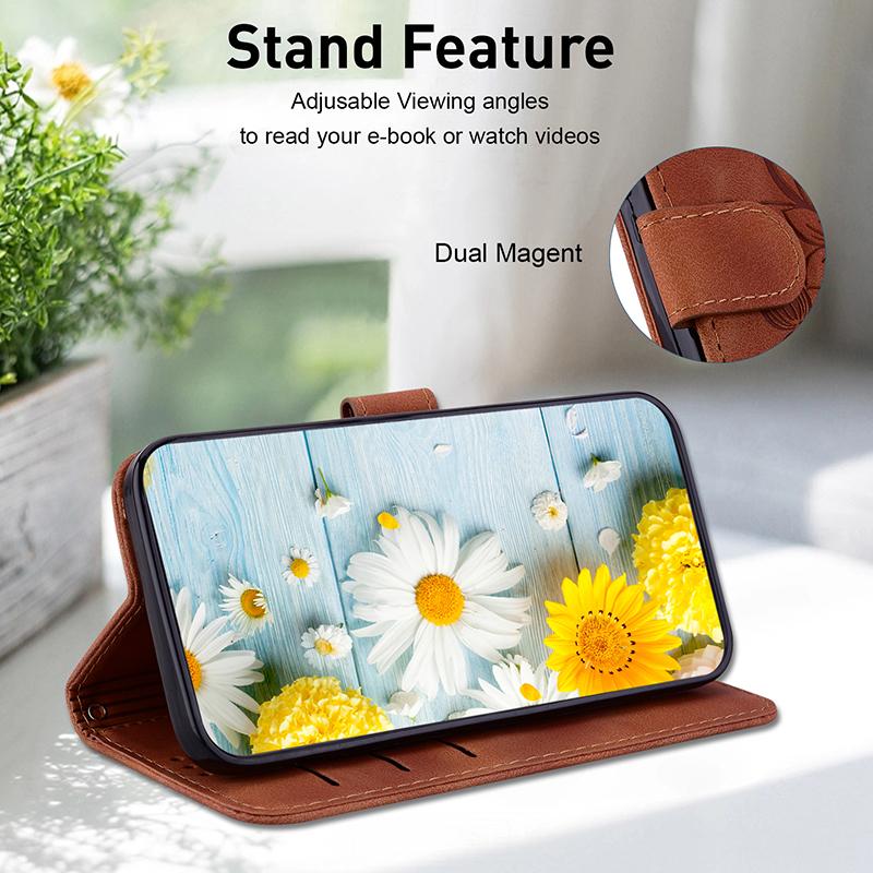 Stand Flip Wallet Case for OPPO Reno 10 9 8 8T 8Z 7z 7 11 Pro Plus 4G 5G 7 Lite Reno 13F 11F 12F 5G Leather Protect Cover