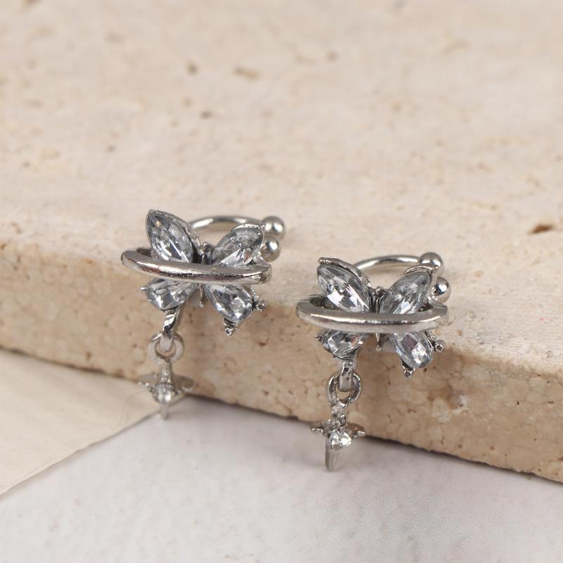 Butterfly Star Ear Bone Clip Ear Studs Earrings For Women Cochlea Jewelry Accessories Ear Clip