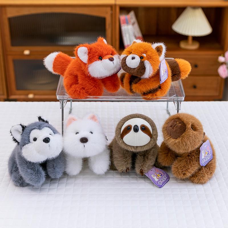 Plush Capybara & Sloth Doll from Dingdang Pocket Treasure