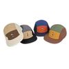 Splicing Curved Brim Golf Hat Waterproof Flat-brimmed Cap Casual 5-panel Baseball Cap  Summer
