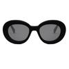 Celine Triomphe Grey Oval Ladies Sunglasses Cl40312u 01a 53