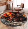 Avatar Pattern Round Rug, Indoor/Outdoor Mat, for Picnic, Gameroom, Bedroom, Office, Living Room, Home Decor Carpet, Birthday Gift