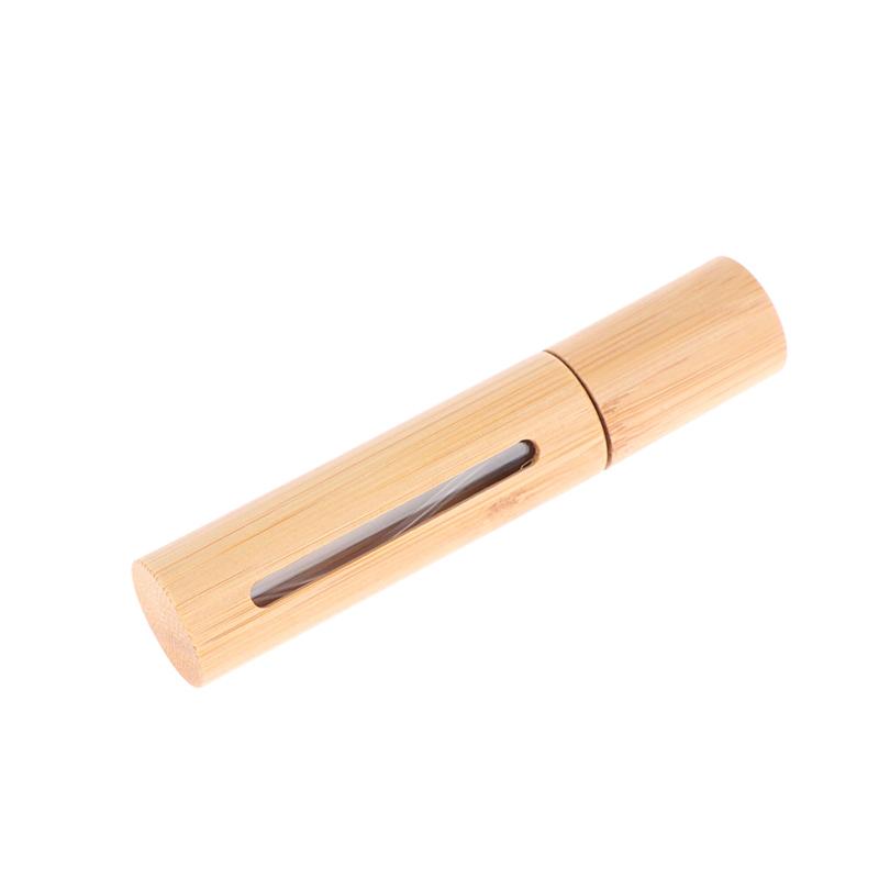 10Ml Empty Bamboo Spray Bottles Refillable Mini Fragrance Containers Travel Fine Mist Sprayer For Cosmetic Essential Oils