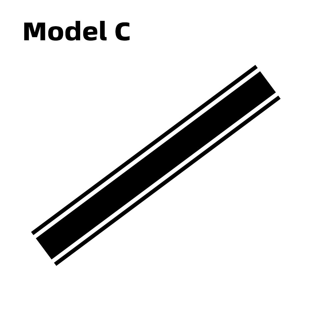 For Hyundai Kona Hybrid N Line Car Hood Bonnet Sticker Electric Graphics Stripes Kit Vinyl Film Decor Decal Auto Accessories
