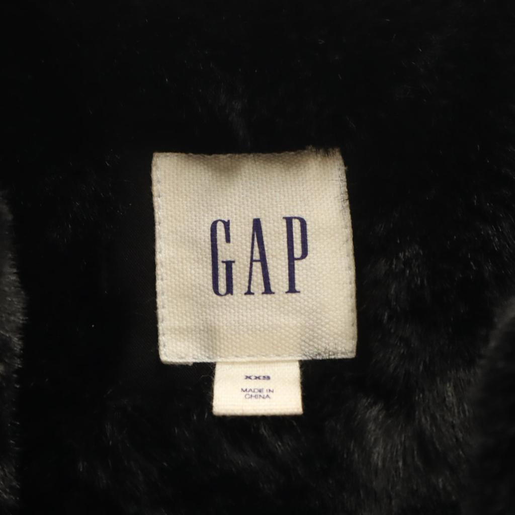Gap Fake Fur Coat XXS Black Women Used