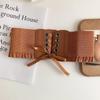 Women's Fashion Lace-up Elastic Waist Belt - Versatile & Slimming 