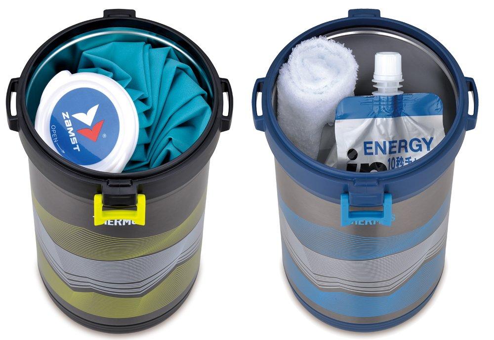 Thermos Vacuum Insulated Ice Container Bottle for Carrying Navy (Thermos Ice) FHK-2200NVY