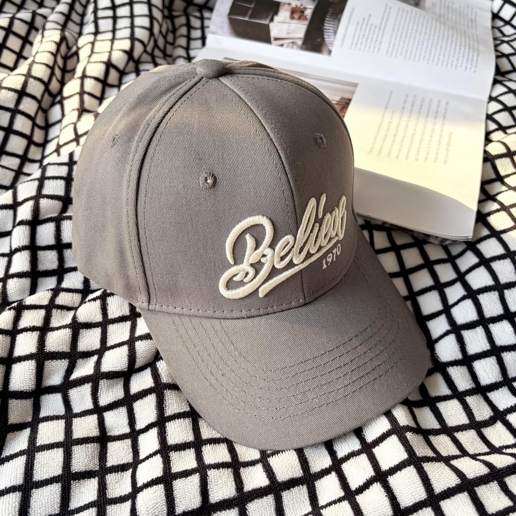 1Pc Embroidered Letter Classic American Baseball Caps For Women,Versatile Adjustable Bill Hip Hop Trucker Caps For Daily Wear