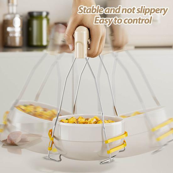 Anti-scalding Dish Tweezers Clip Holder Heat-Resistant Pan Gripper Secure Grip
