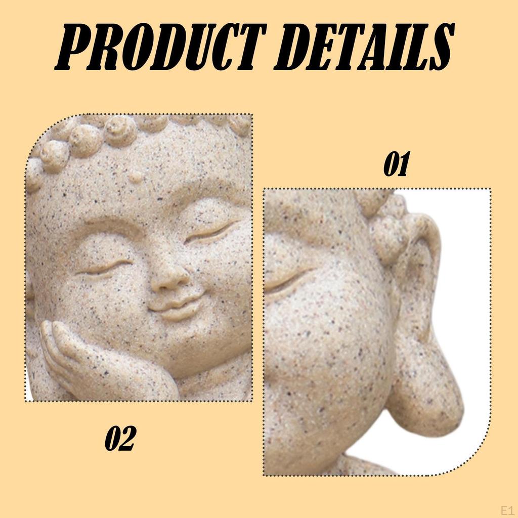 Buddha Statue Skulptur Sammlung Feng Shui Dekor Harz Figur Tischdekoration für