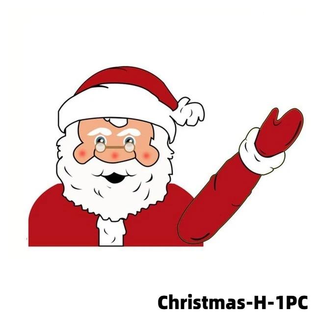 Christmas Car Sticker Wiper Sticker Creative Father Christmas Wiper Stickers Father Christmas, Car Rear Window Sticker