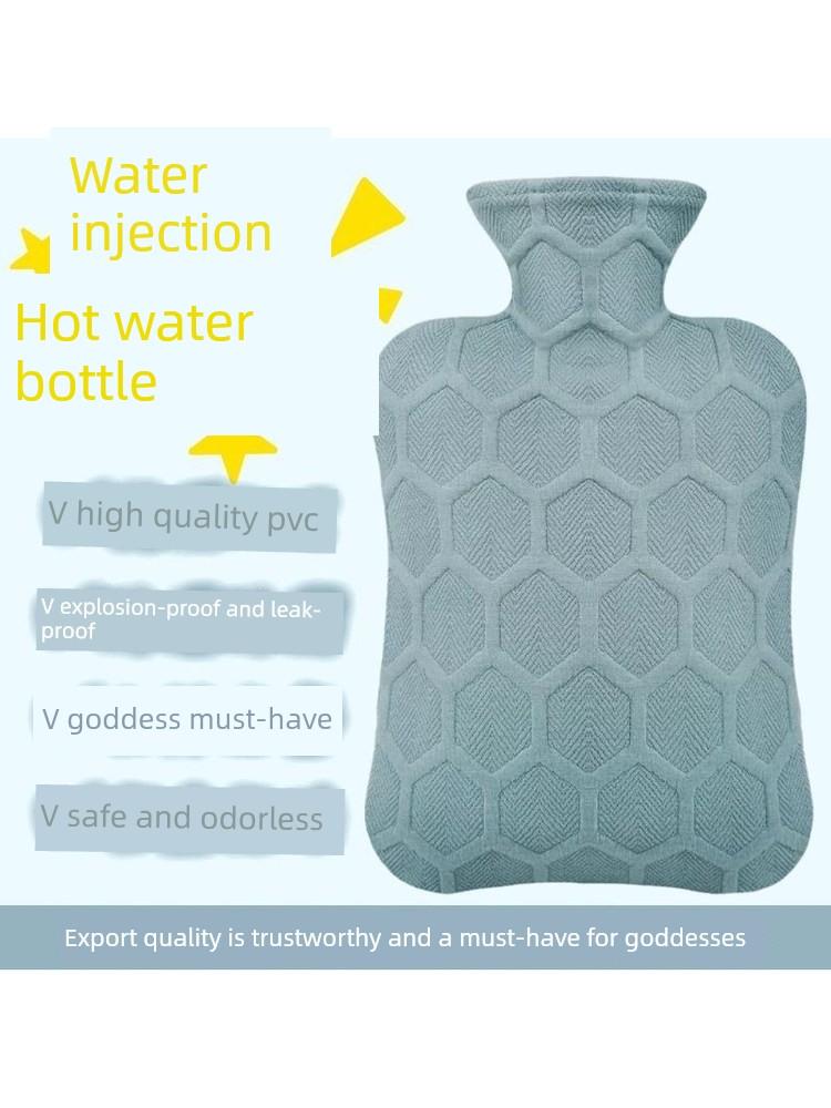 2025 New Model Hot Water Bottle, Water-Filled Warm Water Bag, Explosion-Proof and Leak-Proof, Thickened Pvc, Hand Warmer, Warm Palace Warmer, Warm