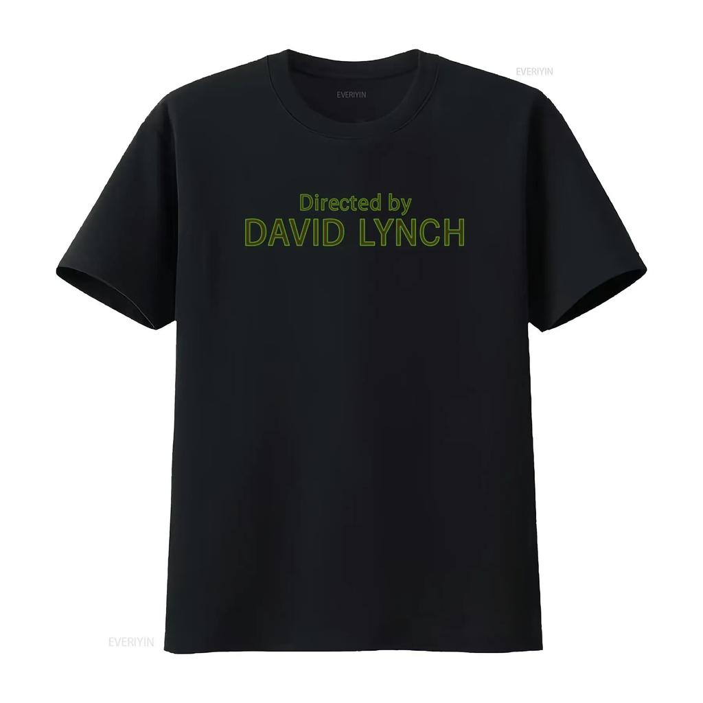 T-shirt vintage lavata da uomo, leggenda del cinema surrealista diretto da David Lynch, moda elasticizzata, elegante, leggermente casual