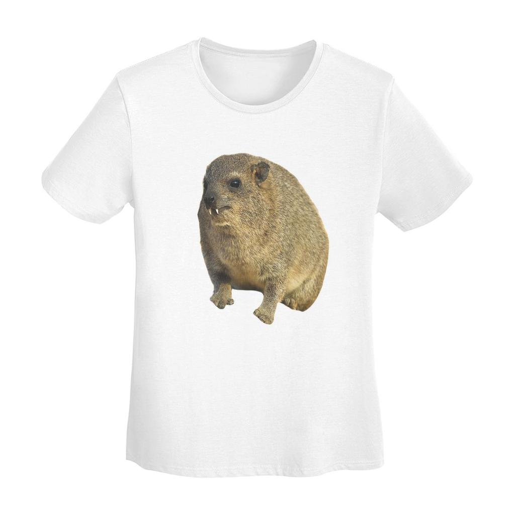 Rock Hyrax Fairy TShirt Women Short Sleeve T Shirts Crew Neck Clothes Cotton Summer Tees Streetwear