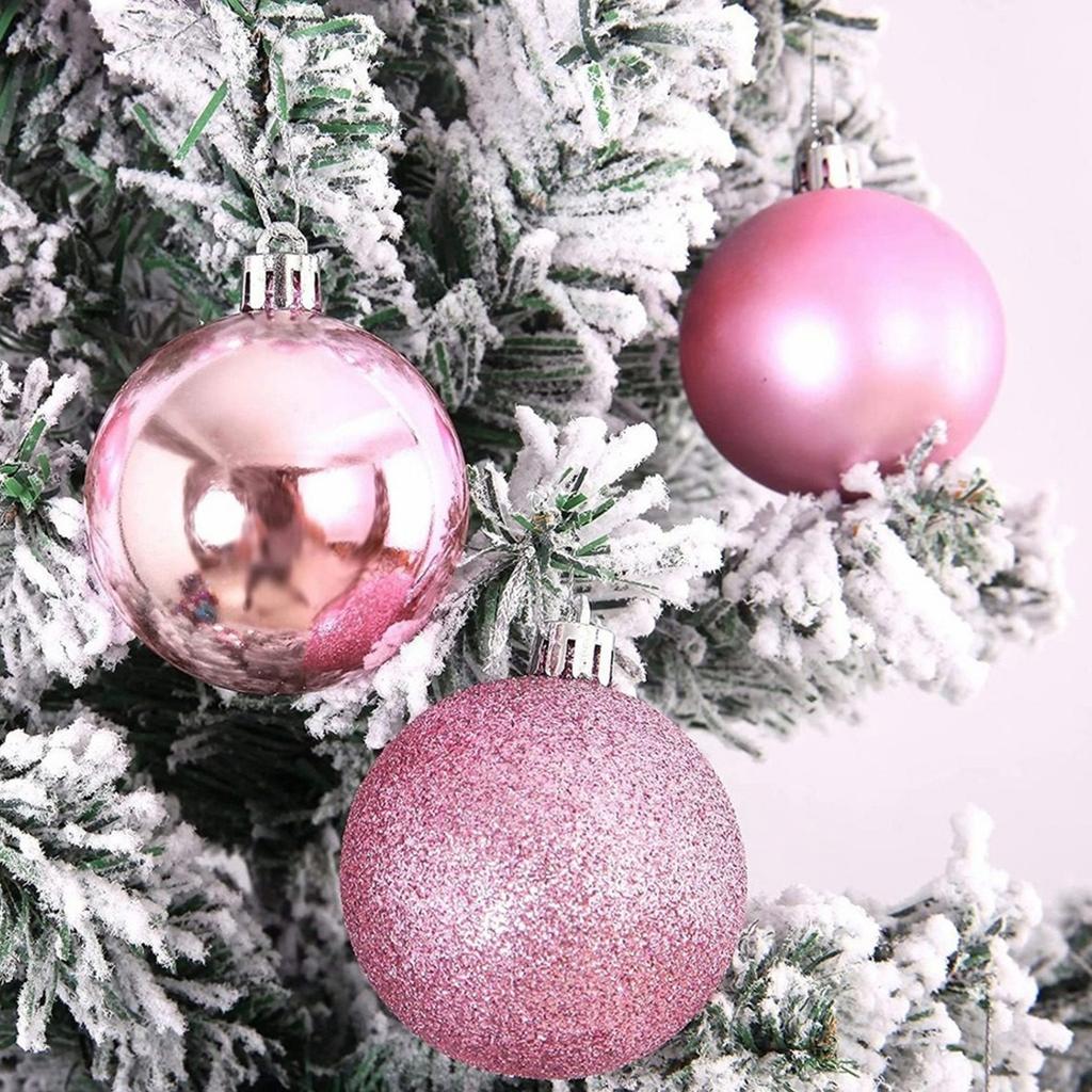 24Pcs 6cm Christmas Balls Ornaments for Xmas Christmas Tree - Christmas Tree Decorations Hanging Ball for Holiday Party