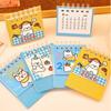 Simple Mini 2026 Desk Calendar Coil Binding Cartoon Schedule Planner Portable Fruit Shape Desktop Calendar Gifts