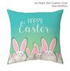 Easter Bunny Pillowcase Happy Easter Decoration For Home Easter Rabbit Eggs Cushion Cover Decorative Pillow Case Easter Gift